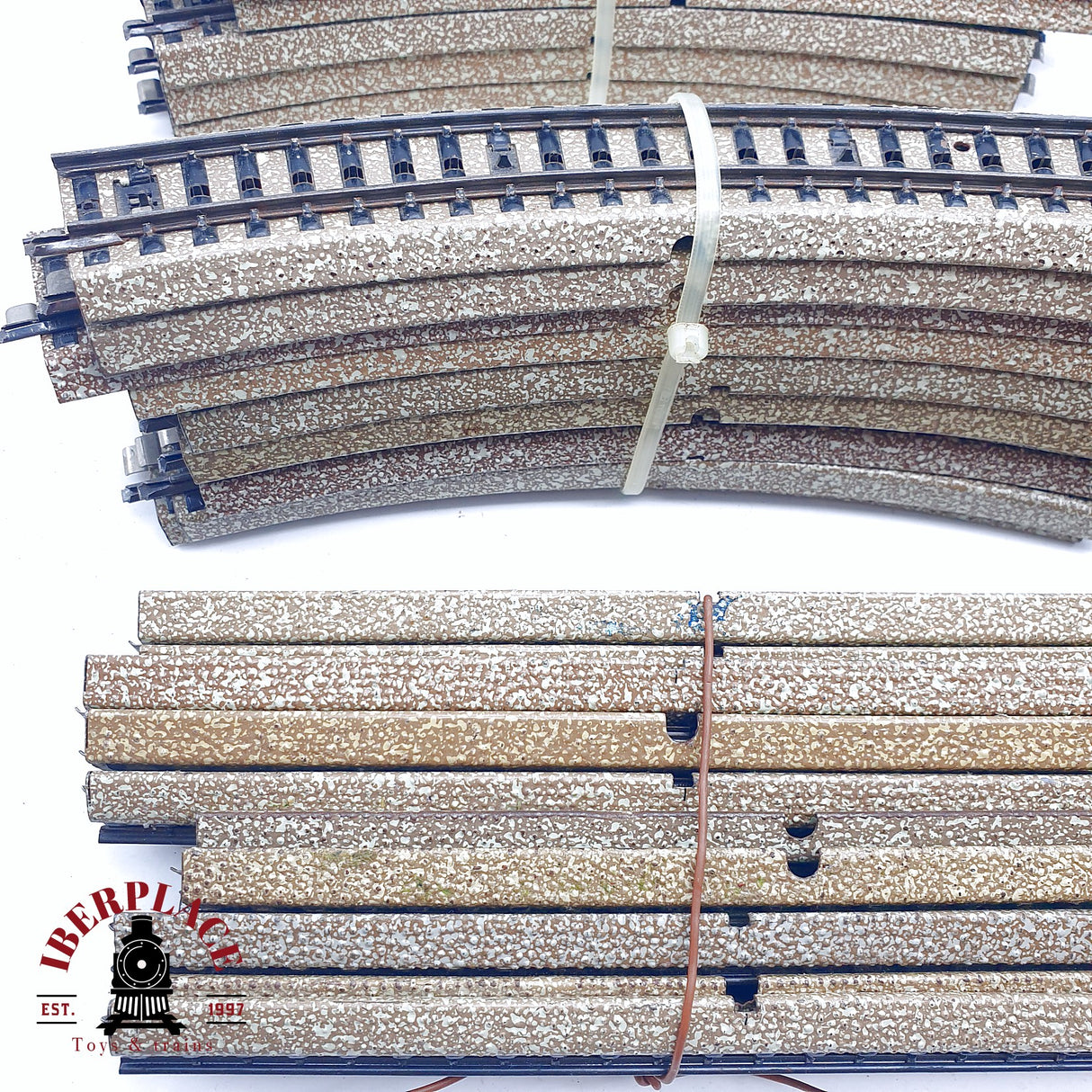 ♻️ 2da mano - 50x Märklin 5100 5106 vías rectas y curvas sistema M H0 escala 1:87
