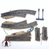 ♻️ 2da mano - 7x Märklin 5142 5112 Desviós izquierda derecha vías de desacoplamiento sistema M H0 escala 1:87