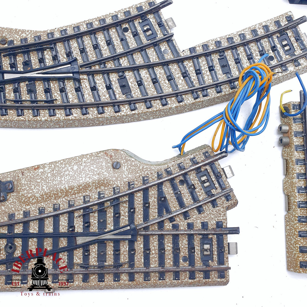 ♻️ 2da mano - 7x Märklin 5142 5112 Desviós izquierda derecha vías de desacoplamiento sistema M H0 escala 1:87