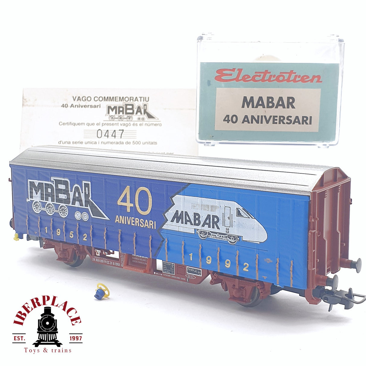 🆕💡  Electrotren - DC Vagón conmemorativo Mabar 40 aniversario 447 de 500 unidades H0 escala 1:87
