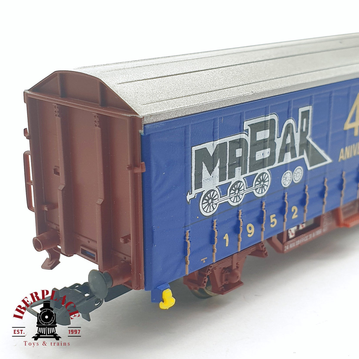 🆕💡  Electrotren - DC Vagón conmemorativo Mabar 40 aniversario 232 de 500 unidades, Falta tope H0 escala 1:87