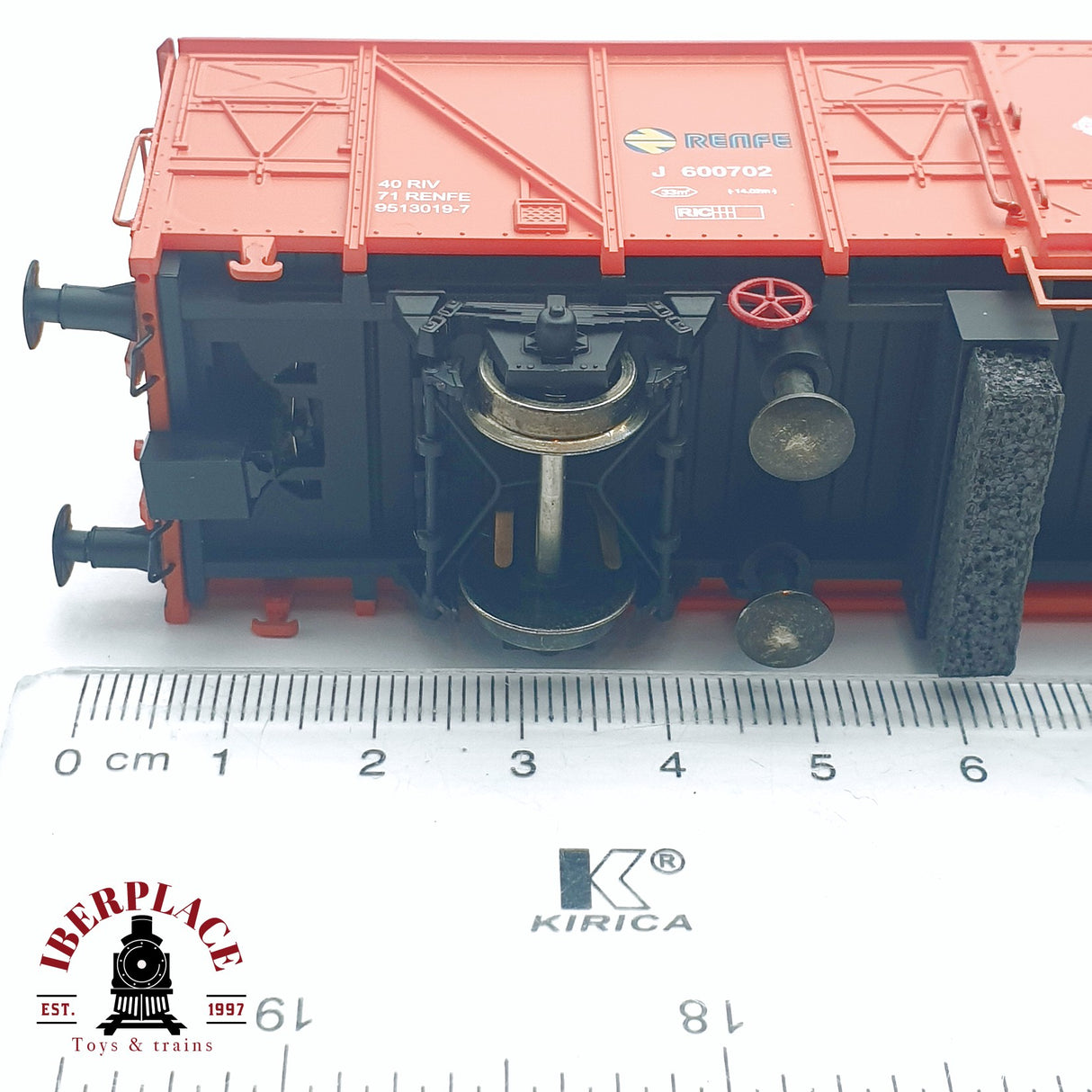 🆕 Mabar 81805 - Vagón limpiavías Aspirador + Pulidor + Esponja RENFE DC H0 escala 1:87