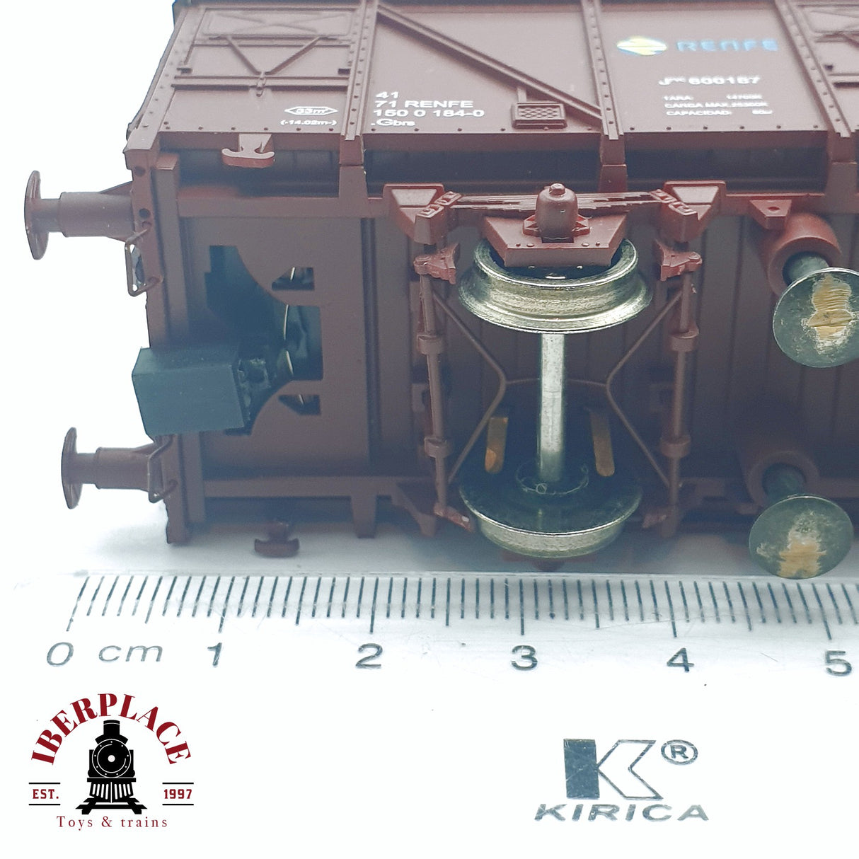 🆕 Mabar -   81800 Vagón limpiavías RENFE 600187 analógico DC Nuevo con caja H0 escala 1:87