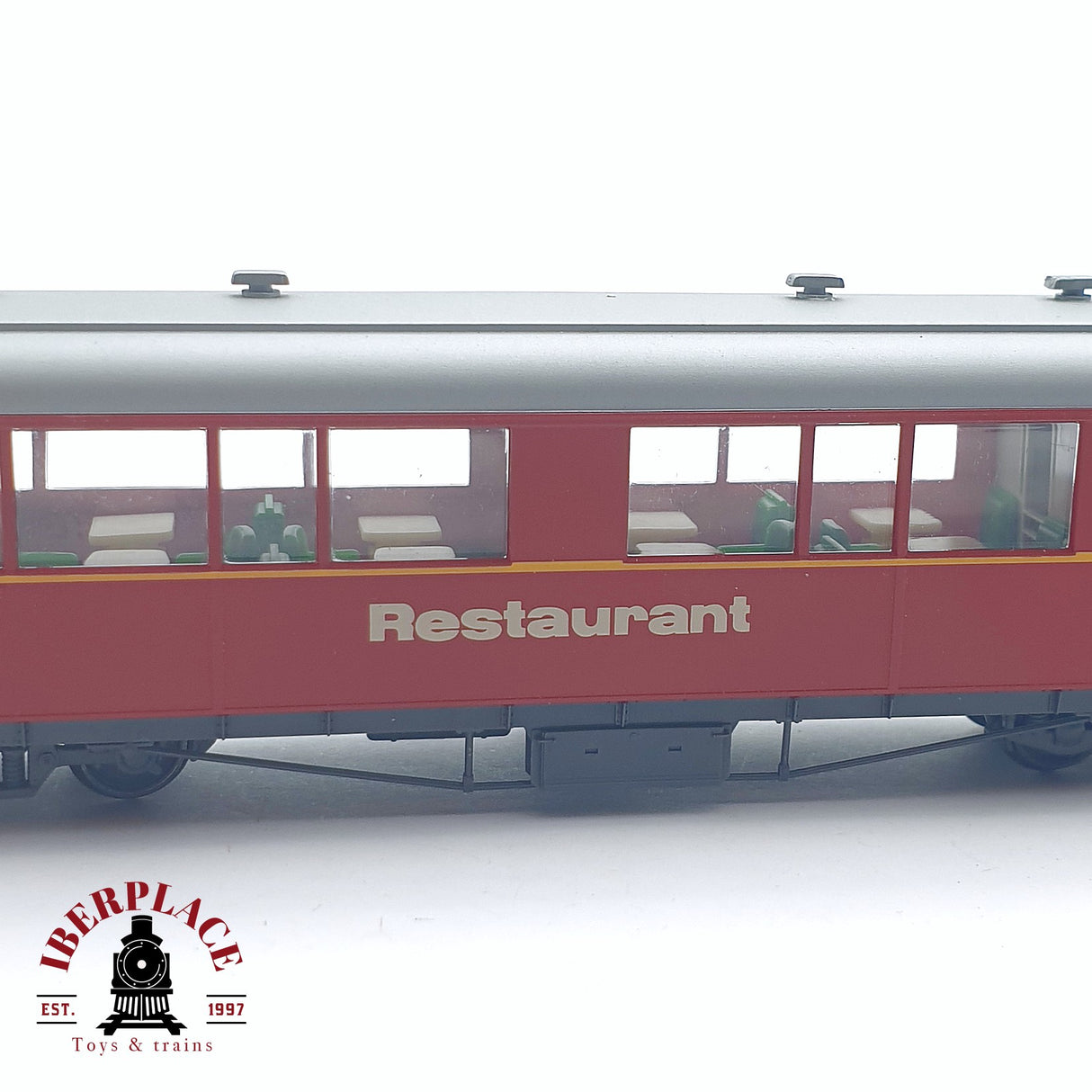 ♻️ 2da mano - DC BEMO 3274 114 coche restaurante Rhb rojo H0m/H0n3 escala