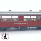 ♻️ 2da mano - DC BEMO 3274 114 coche restaurante Rhb rojo H0m/H0n3 escala