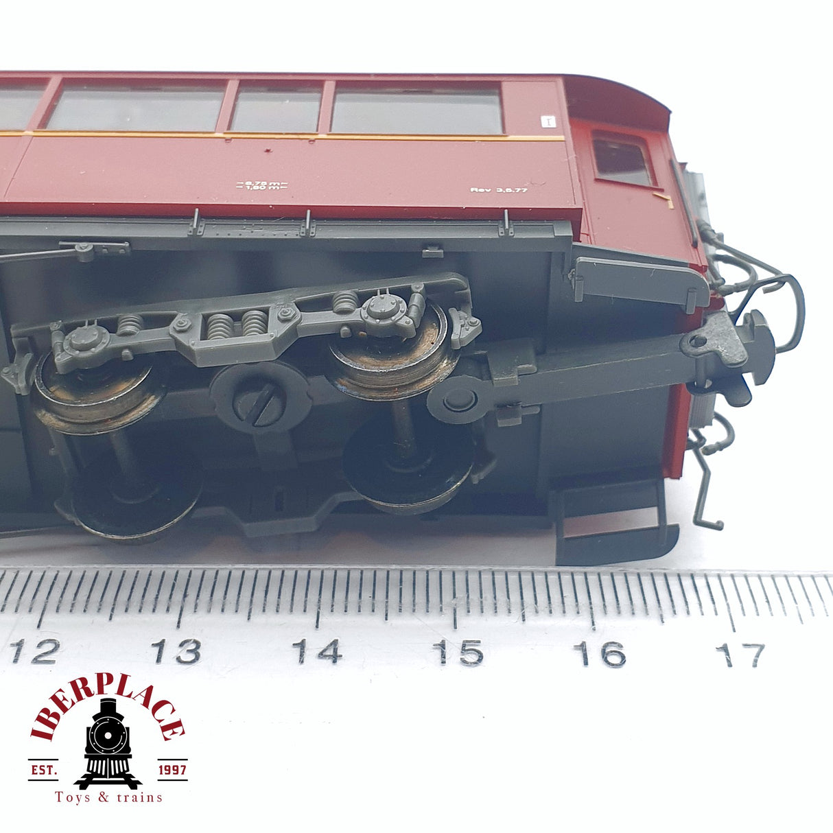 ♻️ 2da mano - DC BEMO 3274 114 coche restaurante Rhb rojo H0m/H0n3 escala