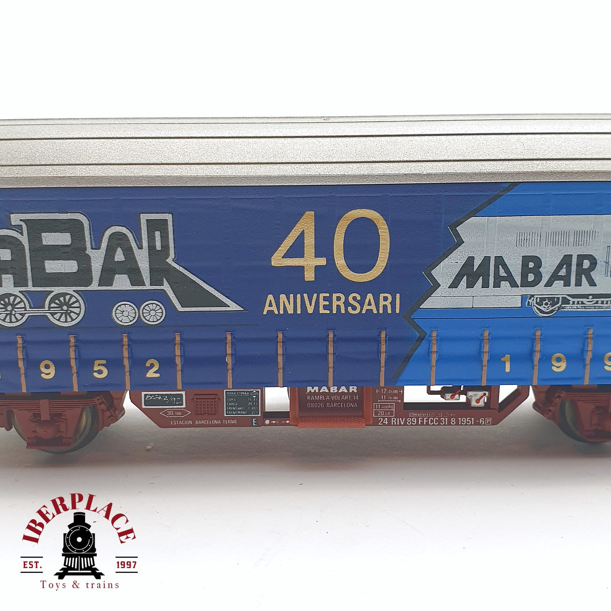 🆕 Electrotren - DC Vagón conmemorativo Mabar 40 aniversario 467 de 500 unidades H0 escala 1:87