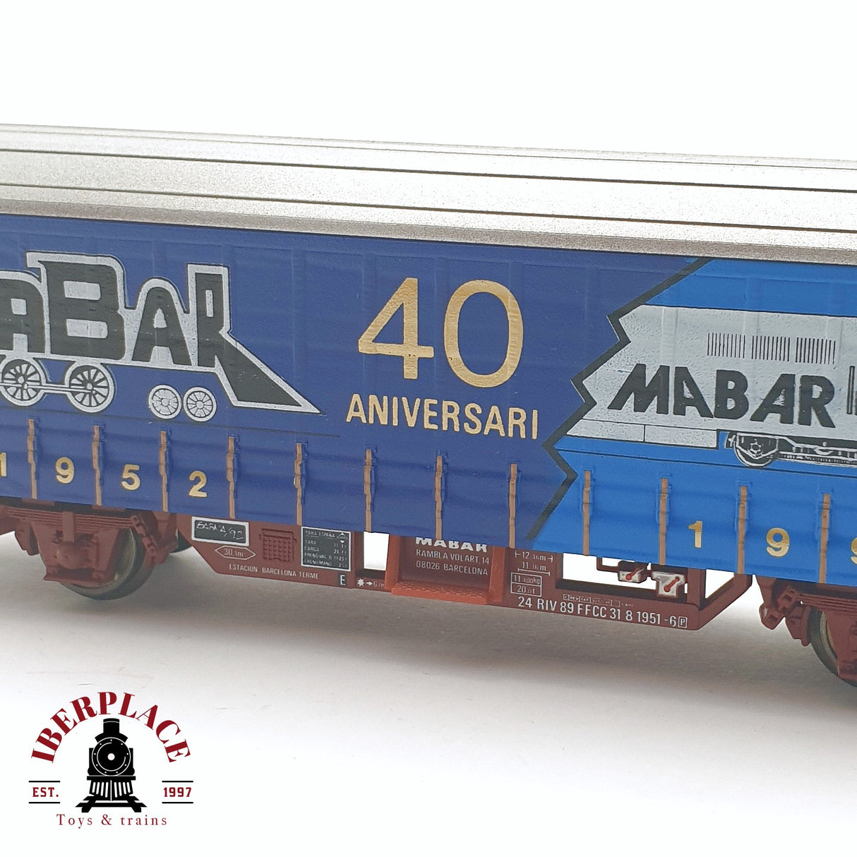 🆕 💡 Electrotren - DC Vagón conmemorativo Mabar 40 aniversario 441 de 500 unidades H0 escala 1:87