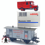 ♻️ 2da mano - Märklin Museum 1999 vagón mercancias Göppingen 48998 DR H0 escala 1:87
