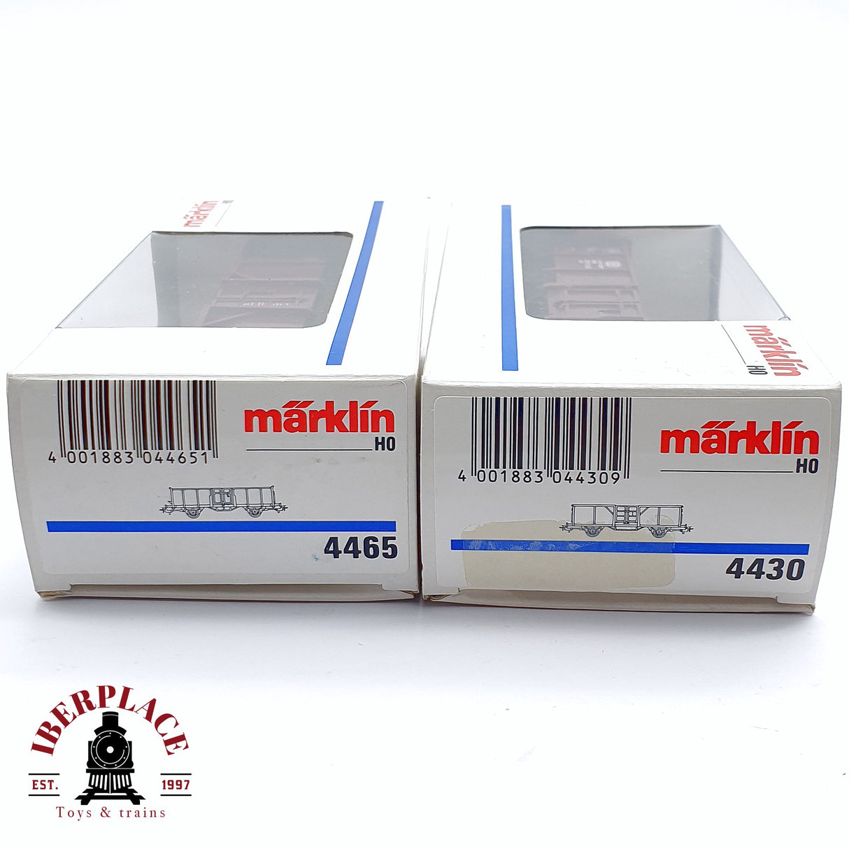 ♻️ 2da mano - Märklin 4430 4465 vagones de borde medio EUROP DB H0 escala 1:87