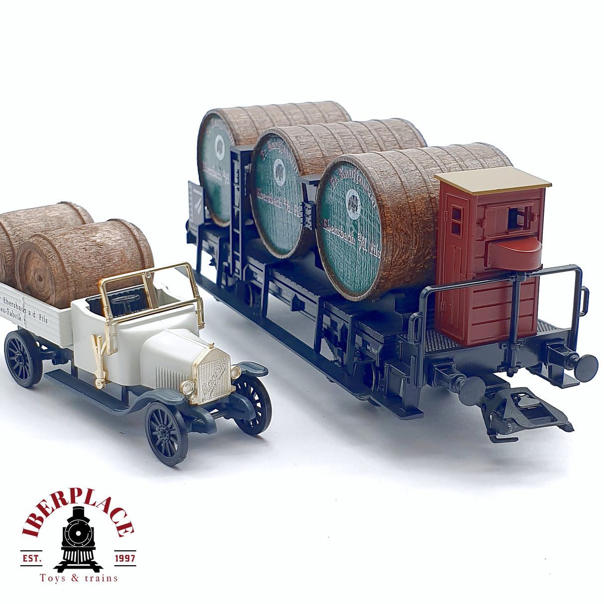 ♻️ 2da mano - Märklin Museum 1997 vagón mercancias Fr Kauffmann Ebersbach H0 escala 1:87