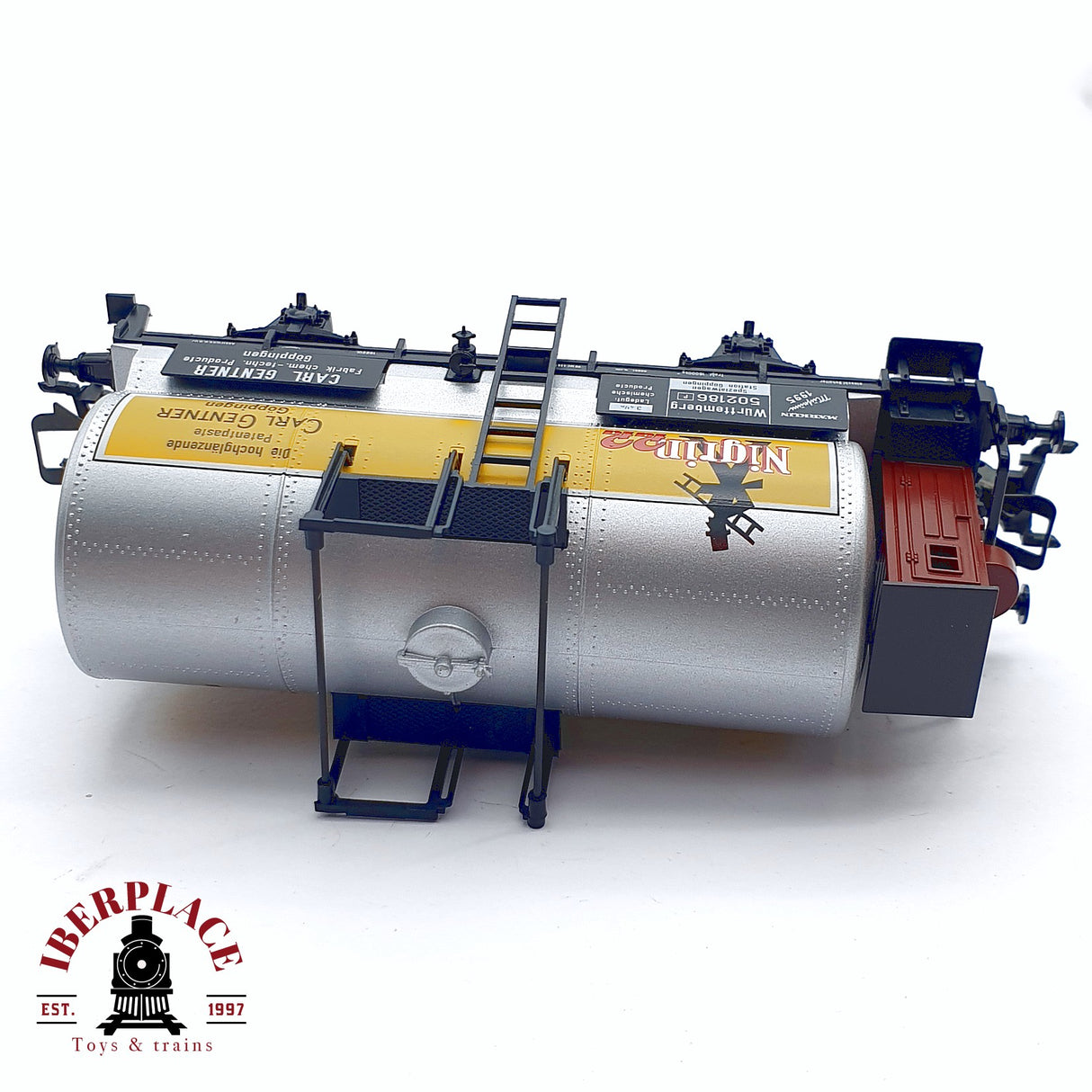 ♻️ 2da mano - Märklin Museum 1995 cisterna nigrin Carl Gentner Göppingen H0 escala 1:87