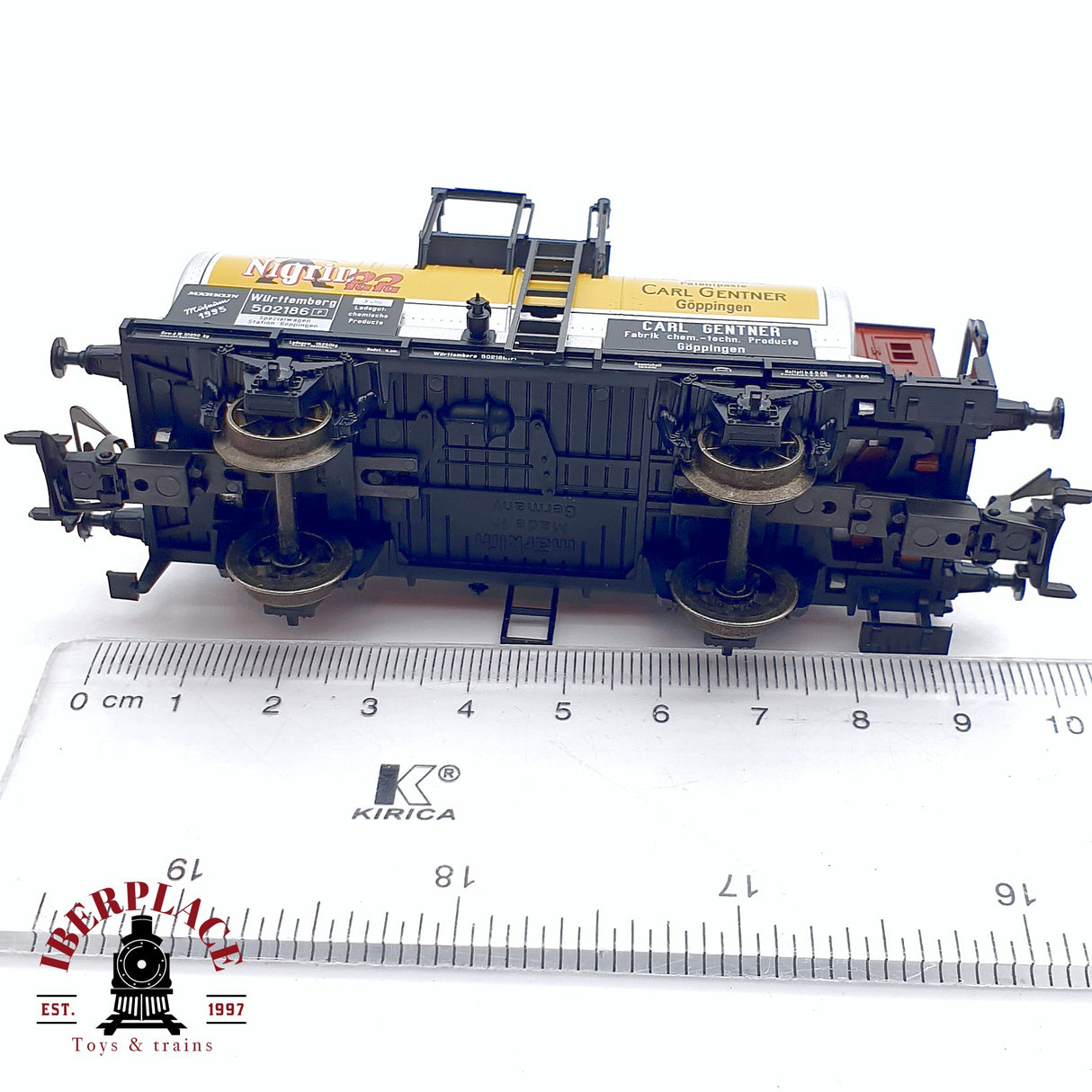 ♻️ 2da mano - Märklin Museum 1995 cisterna nigrin Carl Gentner Göppingen H0 escala 1:87
