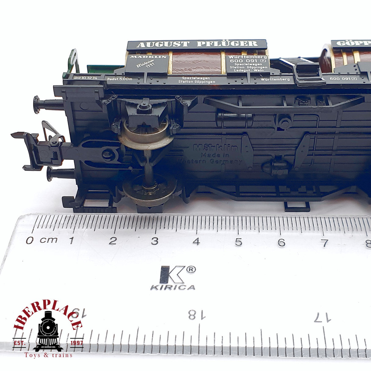 ♻️ 2da mano - Märklin Museum 1991 vagón August Pflüger Göppingen H0 escala 1:87