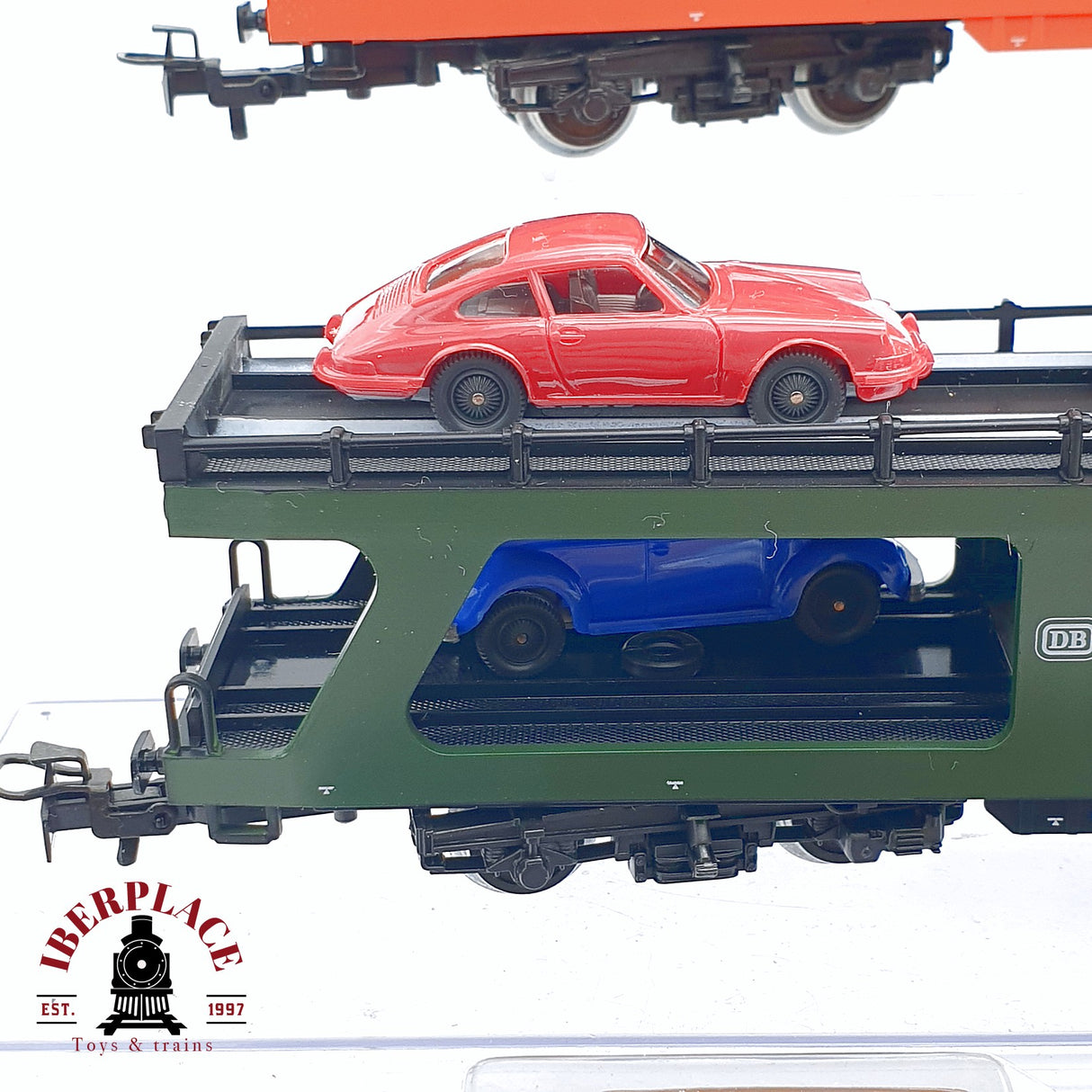 ♻️ 2da mano - Märklin 3x vagones transporte de coches con coches ÖBB DB H0 escala 1:87