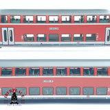 ♻️ 2da mano - Märklin 2x vagones de pasajero de doble piso Re Kassel HBF DB H0 escala 1:87