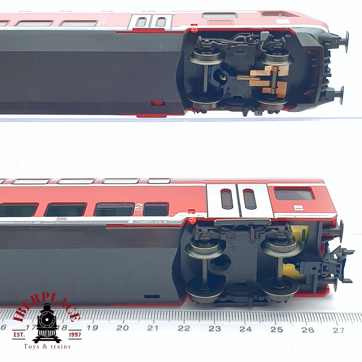 ♻️ 2da mano - Märklin 2x vagones de pasajero de doble piso Re Kassel HBF DB H0 escala 1:87