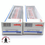 ♻️ 2da mano - Märklin 2x vagones de pasajero de doble piso Re Kassel HBF DB H0 escala 1:87