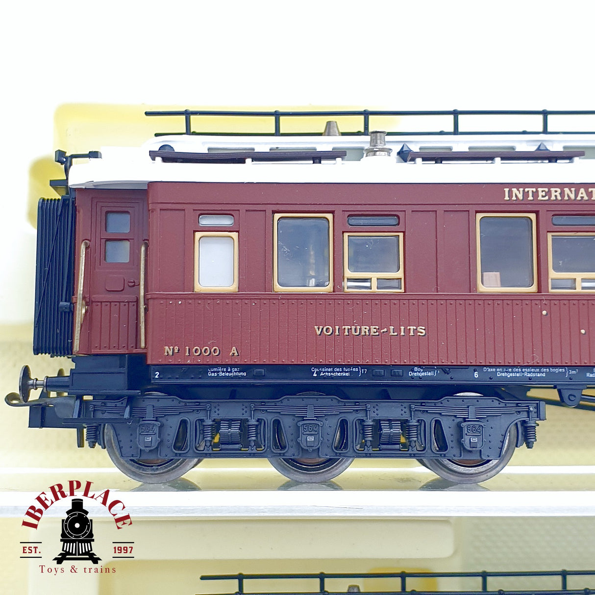 ♻️ 2da mano - AC Trix 5x vagones restaurante camas salón compañía internacional wagons Lits H0 escala 1:87