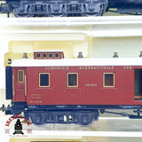 ♻️ 2da mano - AC Trix 5x vagones restaurante camas salón compañía internacional wagons Lits H0 escala 1:87