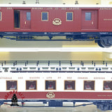 ♻️ 2da mano - AC Trix 5x vagones restaurante camas salón compañía internacional wagons Lits H0 escala 1:87