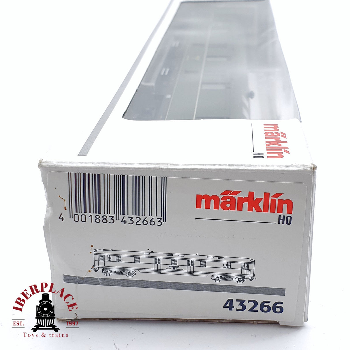 ♻️ 2da mano -  Märklin 43266 vagón correos  Deutsche Reichspost H0 escala 1:87