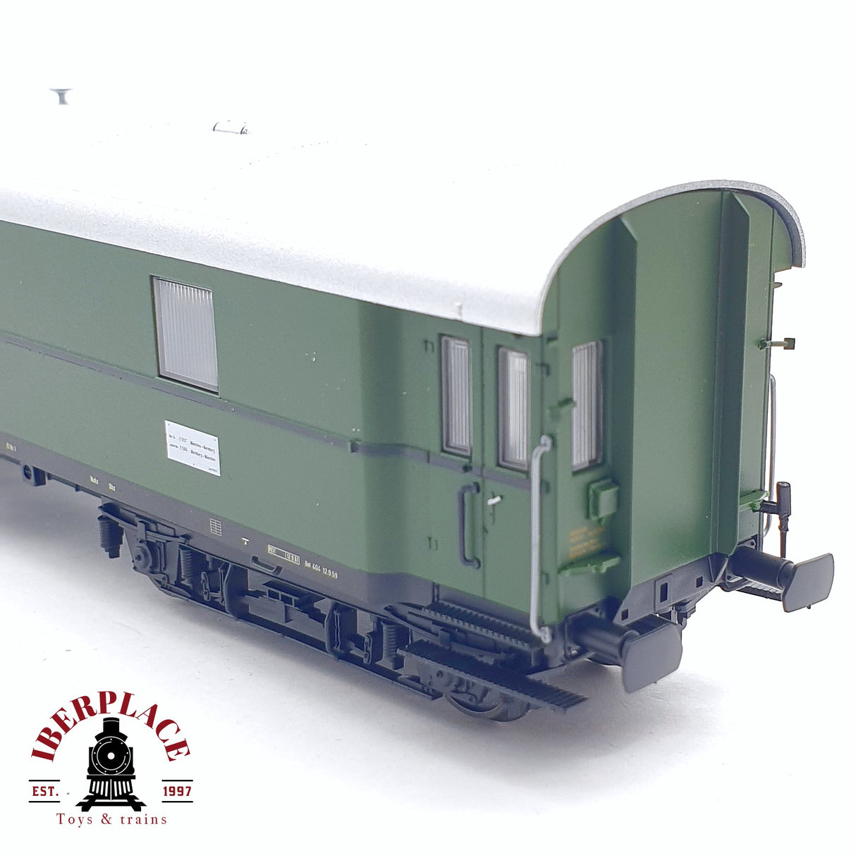 ♻️ 2da mano - DC PIKO 53302 vagón correos 4-p/21.6 DBP Epoca III verde H0 escala 1:87