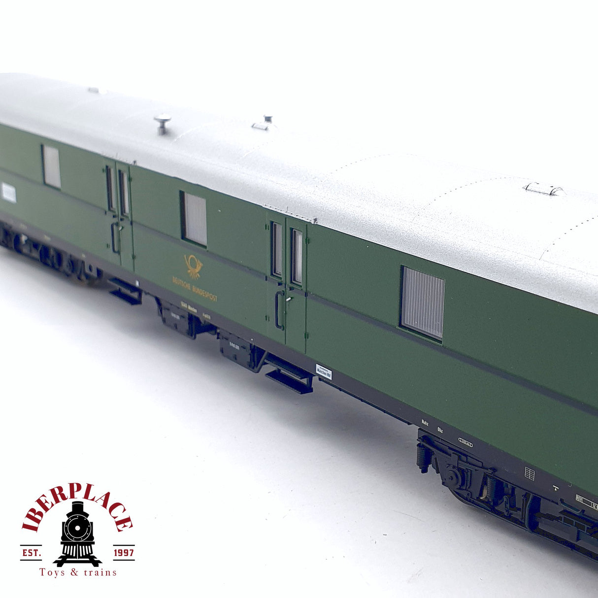 ♻️ 2da mano - DC PIKO 53302 vagón correos 4-p/21.6 DBP Epoca III verde H0 escala 1:87