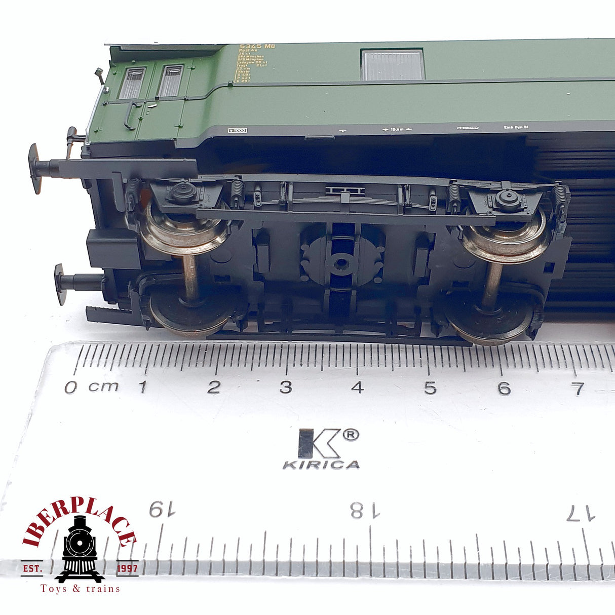 ♻️ 2da mano - DC PIKO 53302 vagón correos 4-p/21.6 DBP Epoca III verde H0 escala 1:87