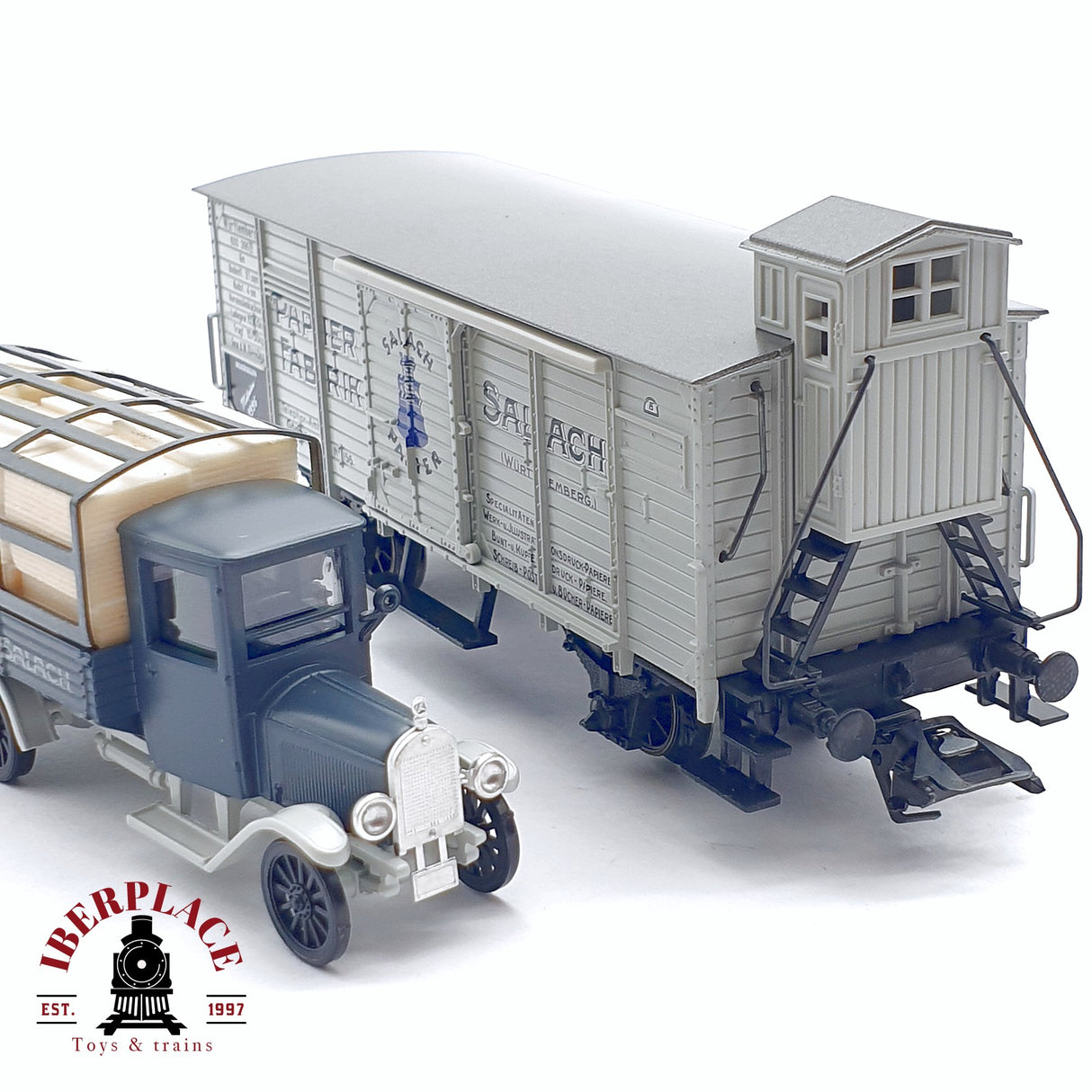 ♻️ 2da mano - Märklin Museum 1996 vagón especial Papier Fabrik Salach H0 escala 1:87