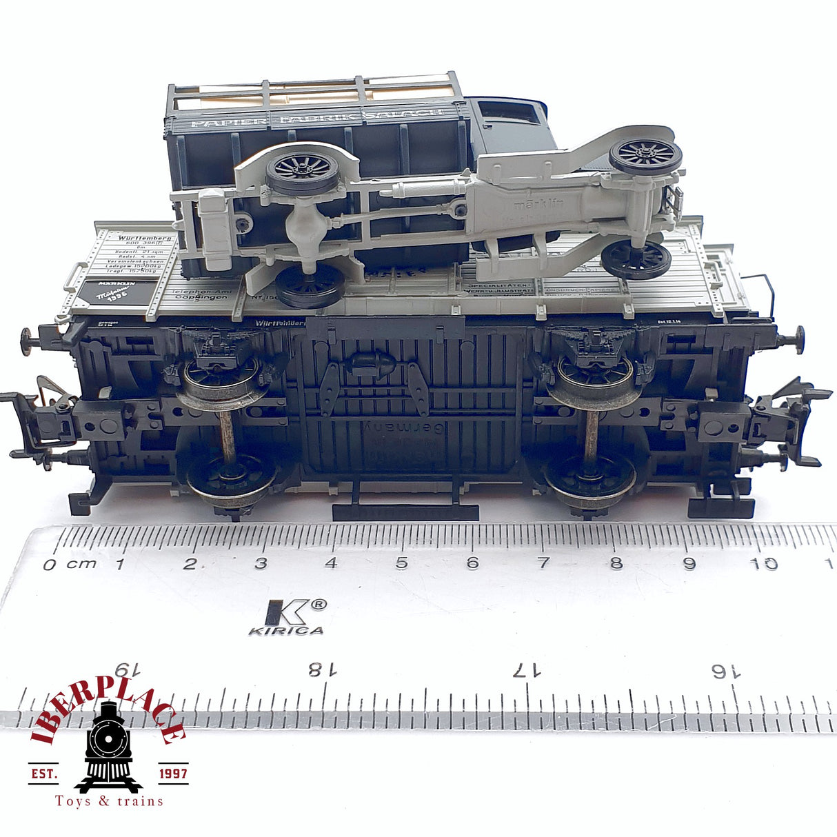 ♻️ 2da mano - Märklin Museum 1996 vagón especial Papier Fabrik Salach H0 escala 1:87