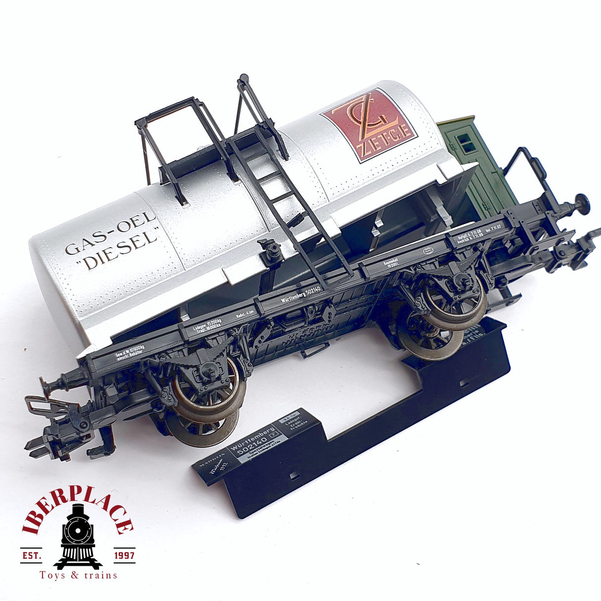 ♻️ 2da mano - Märklin Museum 1992 vagón especial Gas-oel Diesel Mercedes Benz H0 escala 1:87