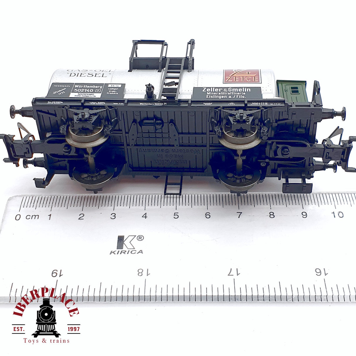 ♻️ 2da mano - Märklin Museum 1992 vagón especial Gas-oel Diesel Mercedes Benz H0 escala 1:87