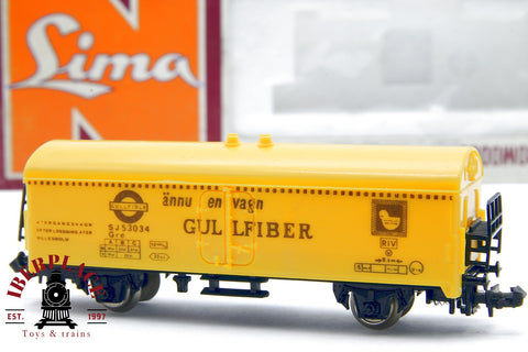 Lima 470 vagón mercancías Gullfiber SJ 53034 N escala 1:160