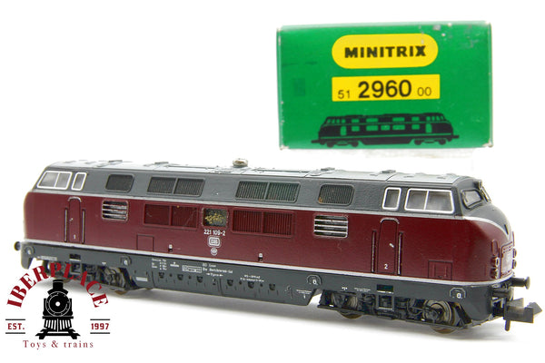 Minitrix 51 2960 00 locomotora diesel DB 221 109-2 N escala 1:160