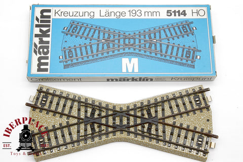 Märklin 5114 travesía cruce de vía M  H0 escala 1:87 ho 00