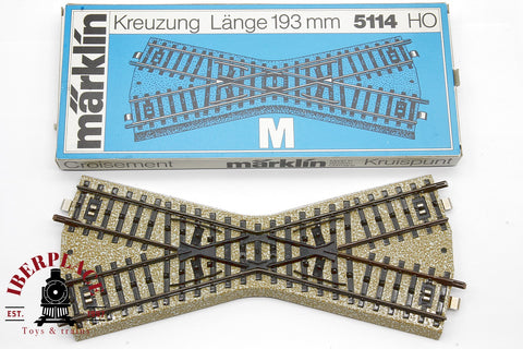 Märklin 5114 travesía cruce de vía M  H0 escala 1:87 ho 00