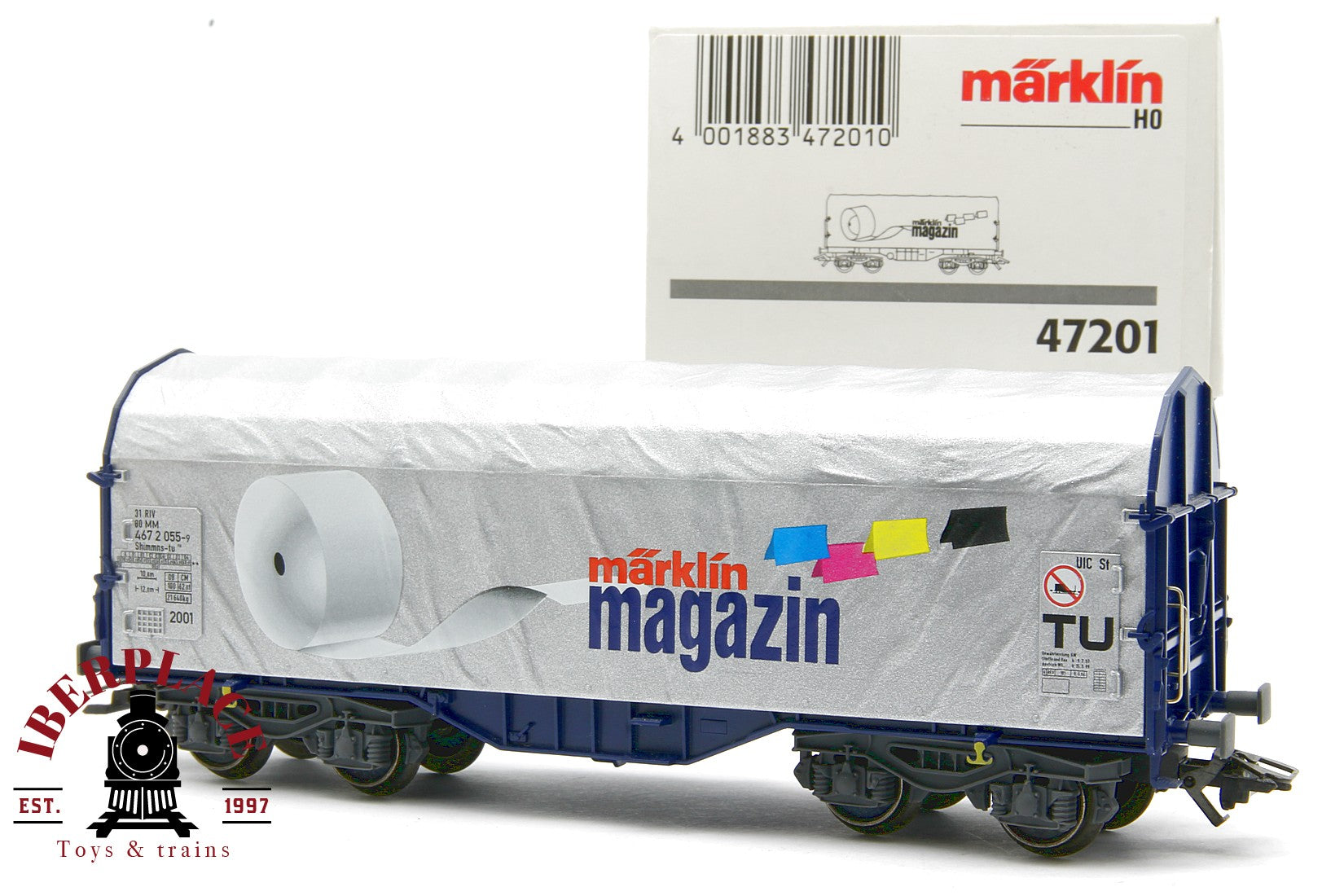 Märklin 47201 vagón mercancías  Magazin 467 2 055-9  H0 escala 1:87 ho 00