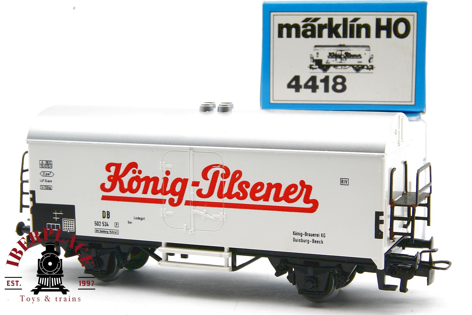 Märklin 4418 vagón mercancías DB 502 534 König Pilsener H0 escala 1:87 ho 00