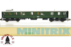Minitrix 51 3172 00 vagón pasajeros equipaje DRG 100030 N escala 1:160