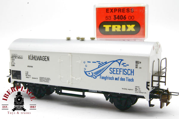 Trix express 53 3406 00 vagón mercancías Seefisch interfrigo DB H0 escala 1:87 ho 00