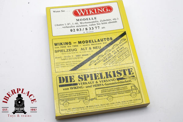 Wiking catalogo amarillo de precios año 1989 Karl A Koch H0 escala 1:87 ho 00