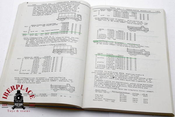 Wiking catalogo amarillo de precios año 1989 Karl A Koch H0 escala 1:87 ho 00