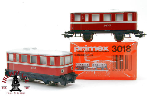 Primex 3018 Locomotora ferro bus con remolque KSVP en metal H0 escala 1:87 ho 00