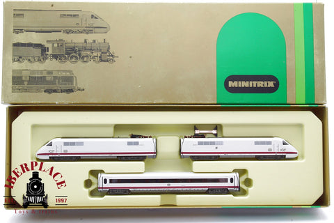 Minitrix 12996 set de locomotora ICE DB 410 001-2 002-0 N escala 1:160
