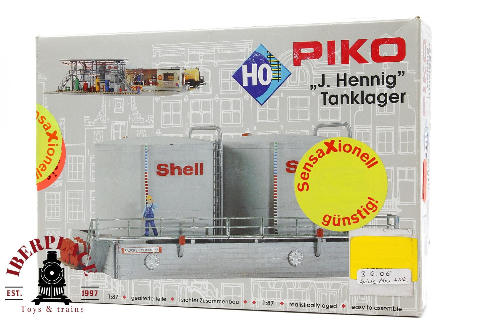 1:87 PIKO 61104 J. Hennig Tanklager Parque de tanques 160x90x70mm H0 escala ho 00