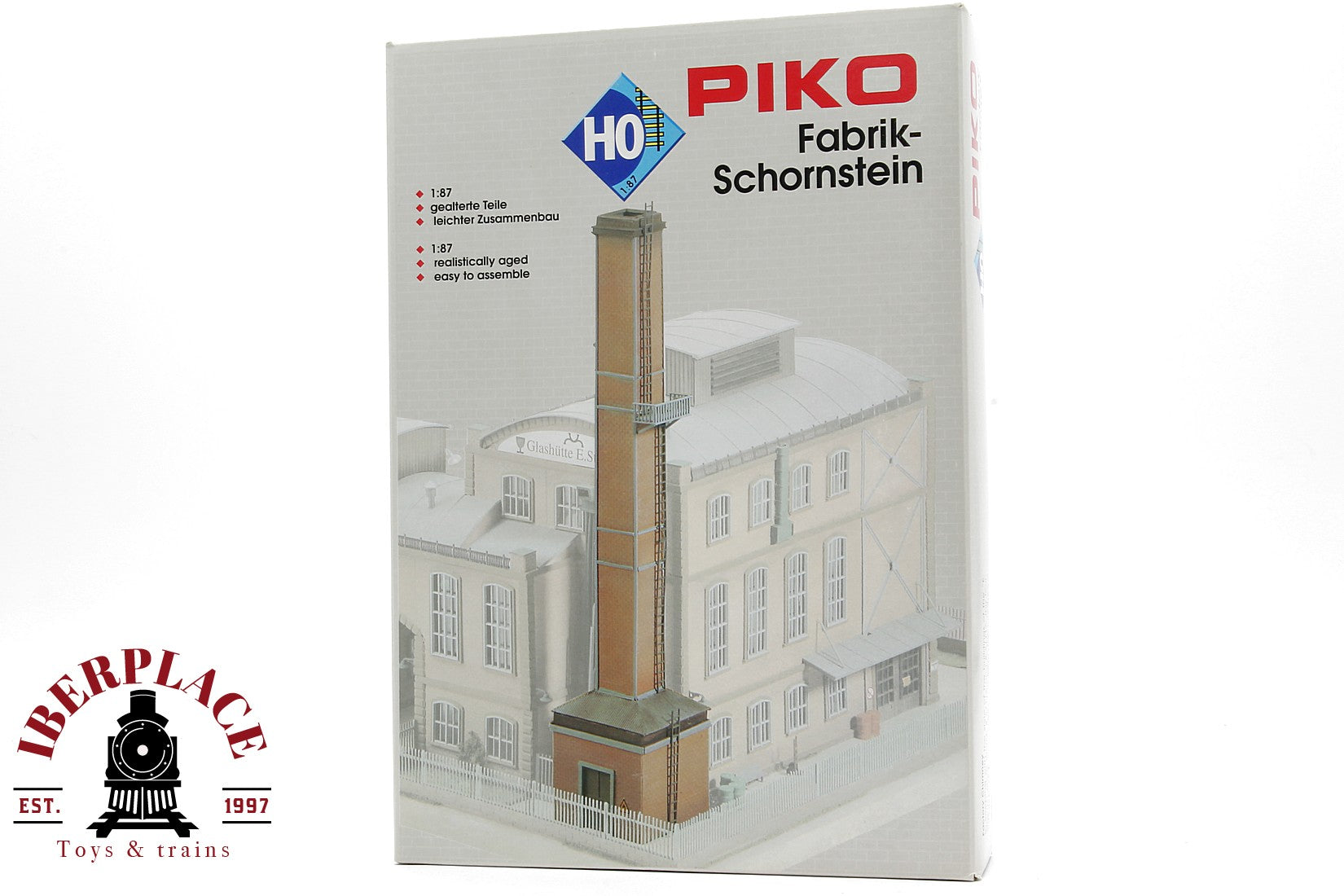 1:87 PIKO 61118 Fabrikschornstein chimenea de fabrica 50x50x260mm H0 escala ho 00
