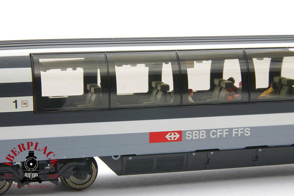 1:87 AC Roco 44768 Personenwagen vagón pasajeros SBB CFF con pasajeros y con luz H0 escala ho 00