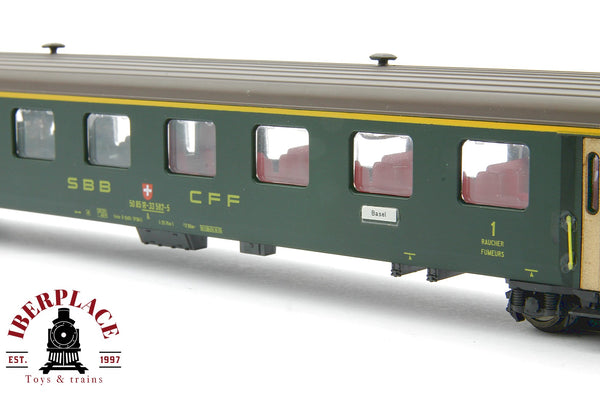 1:87 AC Roco 4239 Personenwagen vagón pasajeros con luz SBB CFF 50 85 18-33 582-5 H0 escala ho 00