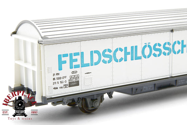 1:87 DC Roco 4340C Güterwagen vagón mercancías SBB CFF Feldschlösschen Bier H0 escala ho 00